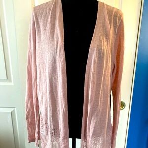 NWT Nanette Lepore Pink Cardigan L